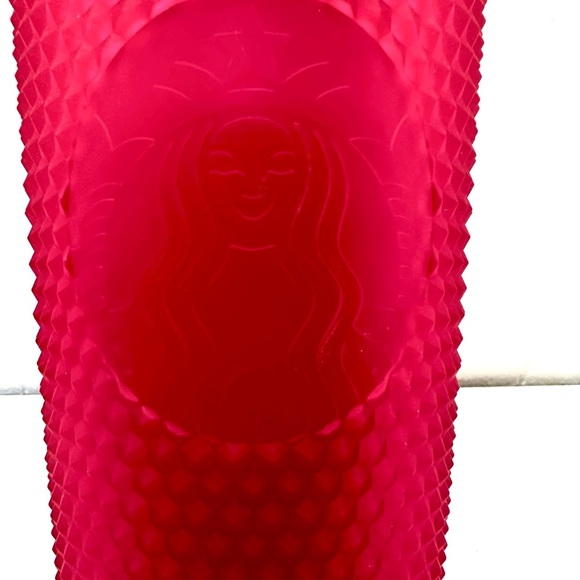 Starbucks Studded Hot Pink Bling Cold Tumbler Cup 24 oz Venti - Picture 6 of 6